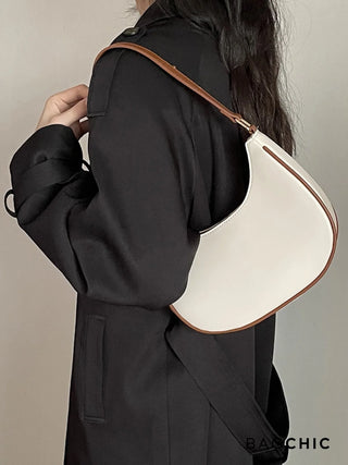 Madelyn - Leather Half-Moon Shoulder Bag