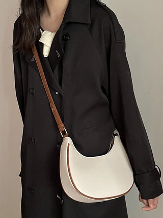 Madelyn - Leather Half-Moon Shoulder Bag
