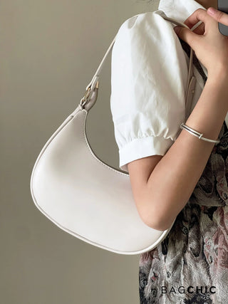 Madelyn - Leather Half-Moon Shoulder Bag