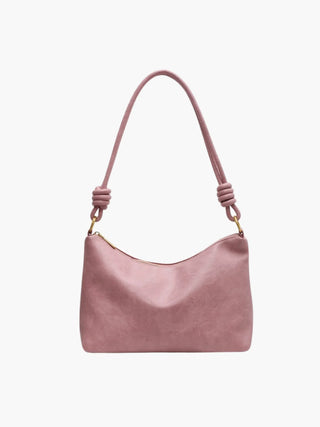 Sophie - Leather Knotted Strap Hobo Bag