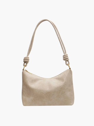 Sophie - Leather Knotted Strap Hobo Bag