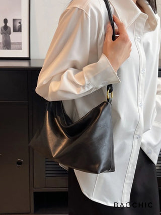 Sophie - Leather Knotted Strap Hobo Bag