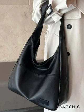 Addison - Leather Loop Handle Shoulder Bag