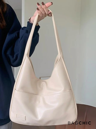 Addison - Leather Loop Handle Shoulder Bag