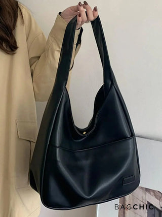 Addison - Leather Loop Handle Shoulder Bag