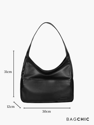 Addison - Leather Loop Handle Shoulder Bag