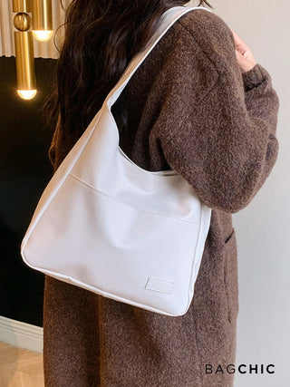 Addison - Leather Loop Handle Shoulder Bag