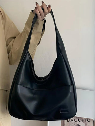 Addison - Leather Loop Handle Shoulder Bag