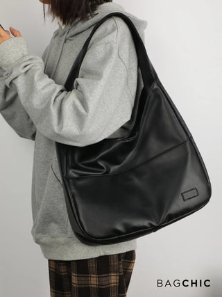 Addison - Leather Loop Handle Shoulder Bag