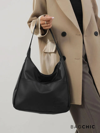 Addison - Leather Loop Handle Shoulder Bag