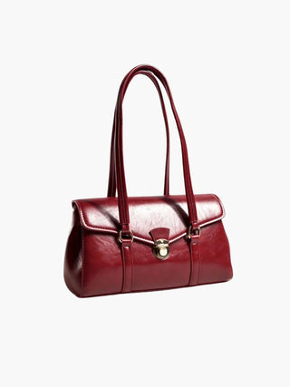 Claire - Leather Vintage-Inspired Baguette Bag