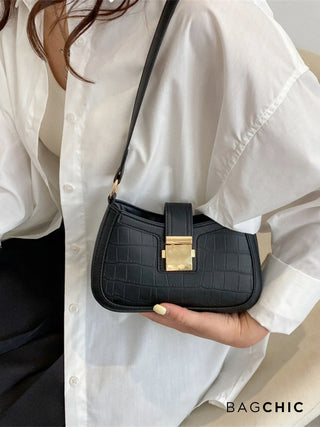 Victoria - Gold Clasp Mini Saddle Bag