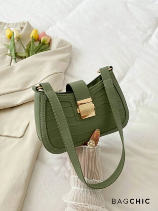 Victoria - Gold Clasp Mini Saddle Bag