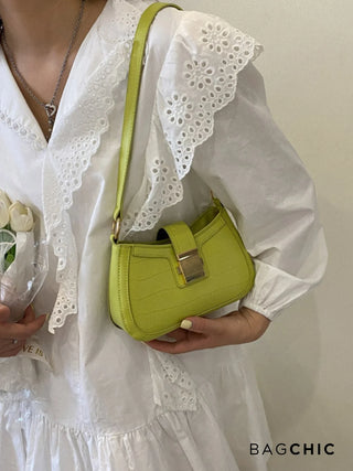 Victoria - Gold Clasp Mini Saddle Bag