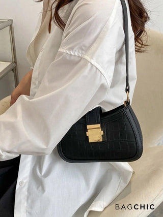 Victoria - Gold Clasp Mini Saddle Bag