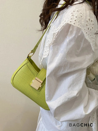 Victoria - Gold Clasp Mini Saddle Bag