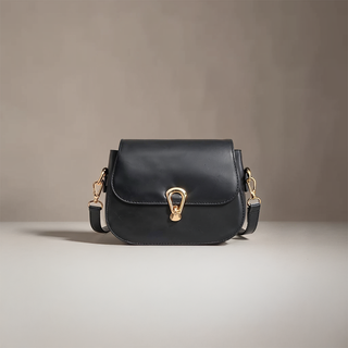 Lainey - Leather Flap Crossbody Bag