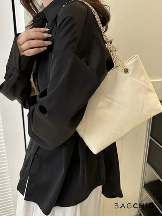 Chloe - Classic Quilted Leather Evening Bag