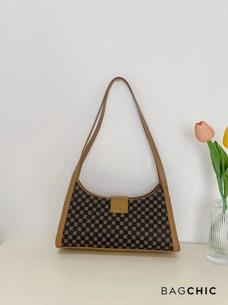 Athena - Minimalist Leather Patterned Buckle Bag