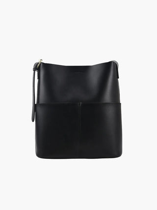 Eloise - Modern Leather Open-Top Tote Bag