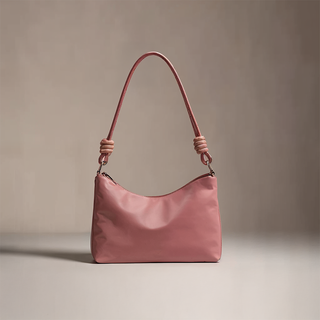Sophie - Leather Knotted Strap Hobo Bag