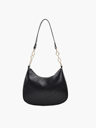 Hailey - Quilted Leather Crescent Shoulder Bag