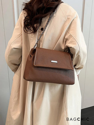 Cora - Retro Corduroy-Inspired Shoulder Bag