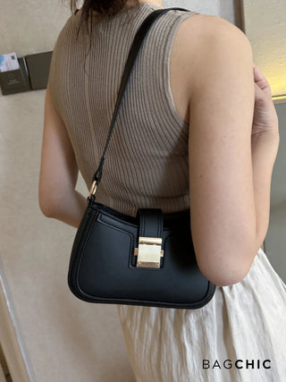 Madeline - Retro Fashion Structured Saddle Bag