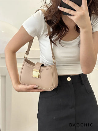 Madeline - Retro Fashion Structured Saddle Bag