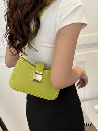 Madeline - Retro Fashion Structured Saddle Bag