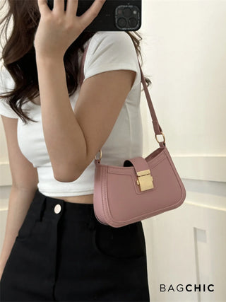 Madeline - Retro Fashion Structured Saddle Bag