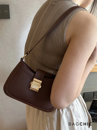 Madeline - Retro Fashion Structured Saddle Bag