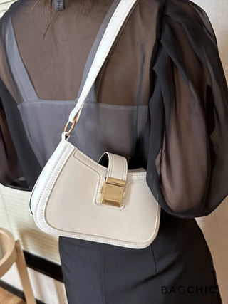 Madeline - Retro Fashion Structured Saddle Bag