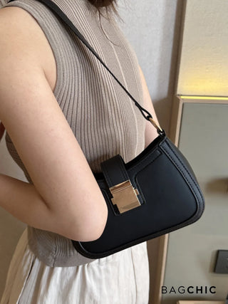 Madeline - Retro Fashion Structured Saddle Bag