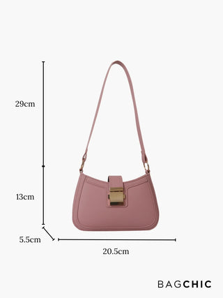 Madeline - Retro Fashion Structured Saddle Bag