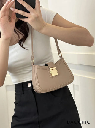 Madeline - Retro Fashion Structured Saddle Bag