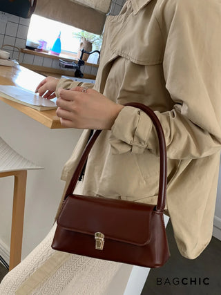 Natalia - Retro Leather Flap Top Bag