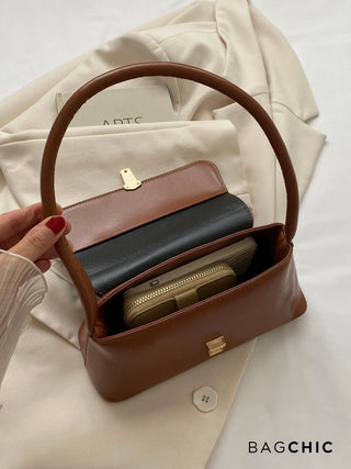 Natalia - Retro Leather Flap Top Bag