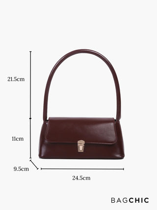 Natalia - Retro Leather Flap Top Bag