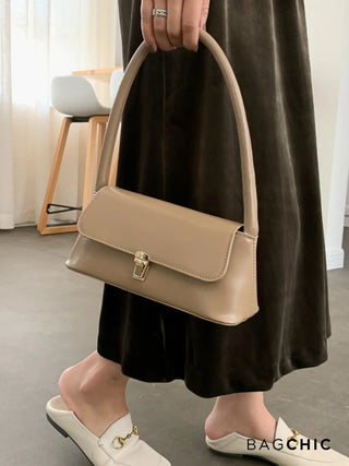 Natalia - Retro Leather Flap Top Bag