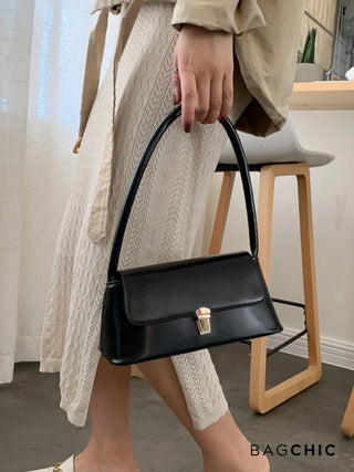 Natalia - Retro Leather Flap Top Bag