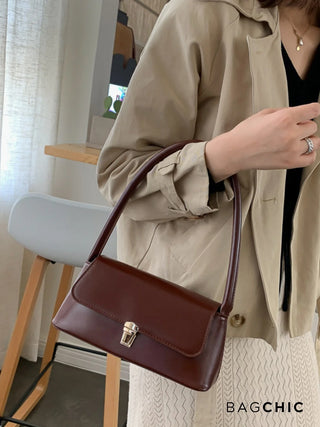 Natalia - Retro Leather Flap Top Bag