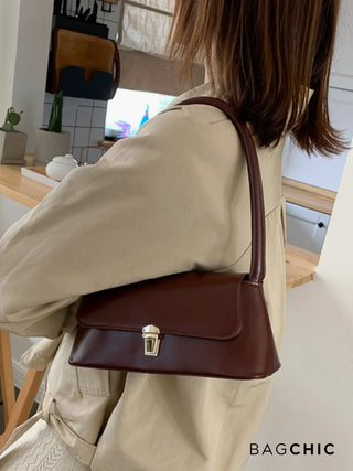 Natalia - Retro Leather Flap Top Bag