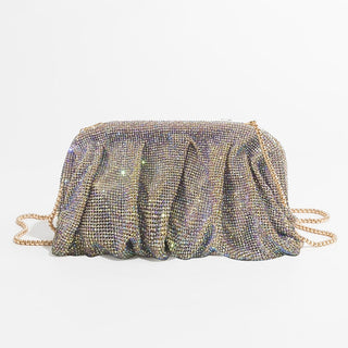Julia - Sparkle Ruched Rhinestone Mini Bag