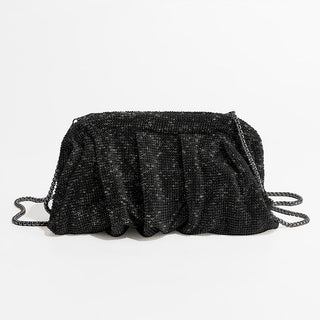 Julia - Sparkle Ruched Rhinestone Mini Bag