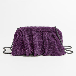 Julia - Sparkle Ruched Rhinestone Mini Bag
