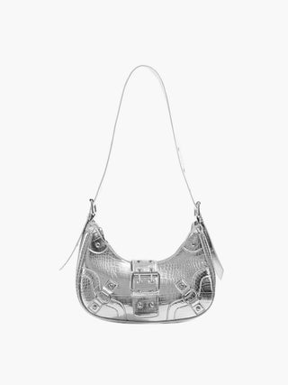 Bella - Sleek Leather Gothic-Inspired Buckle Bag