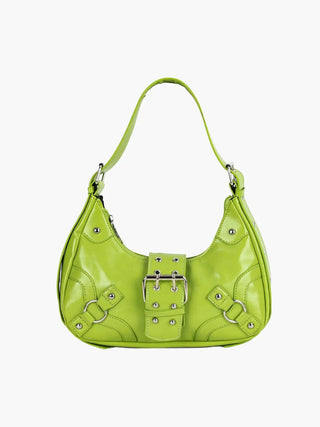 Bella - Sleek Leather Gothic-Inspired Buckle Bag