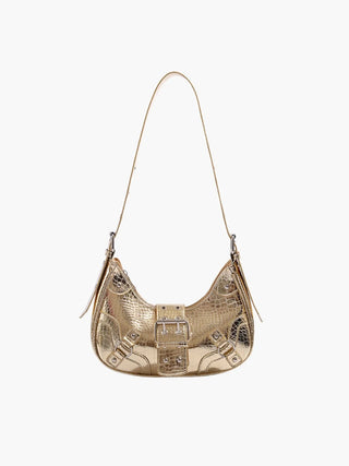 Bella - Sleek Leather Gothic-Inspired Buckle Bag