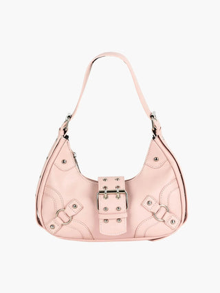 Bella - Sleek Leather Gothic-Inspired Buckle Bag